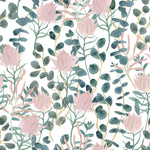 Stylish Pink Flowers Wallpaper Vogue