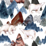Polar Bears and Mountains Wallpaper