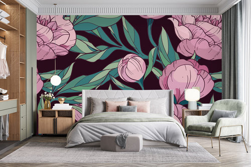 Pink Peonies Wallpaper