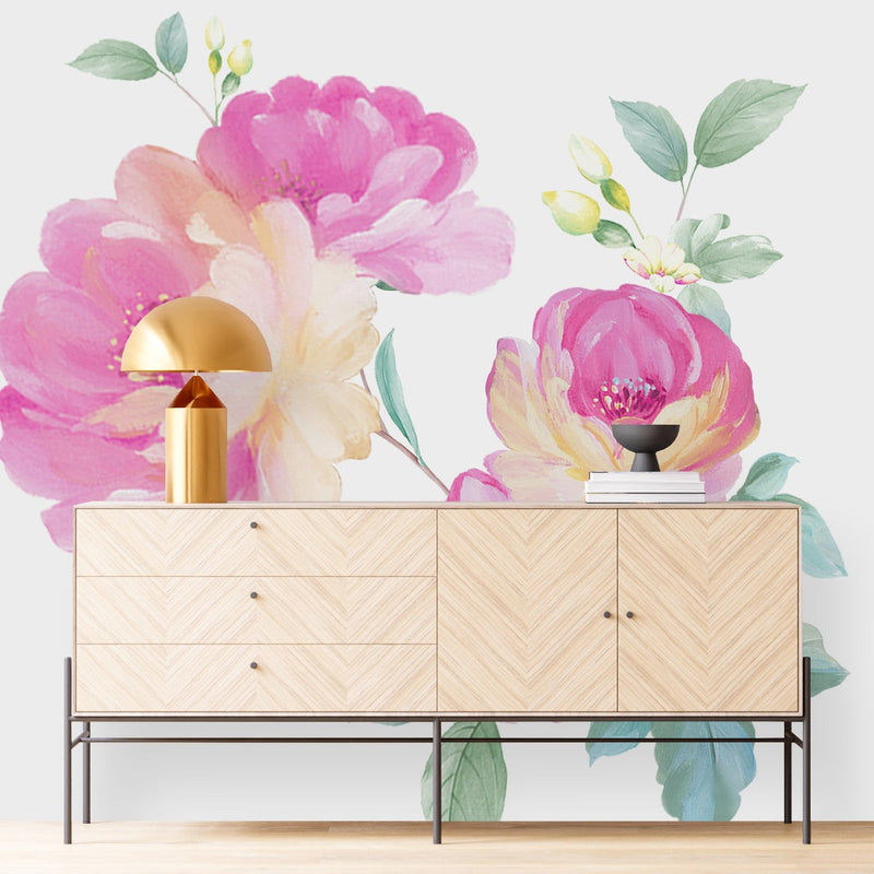 Pink Peonies Wallpaper