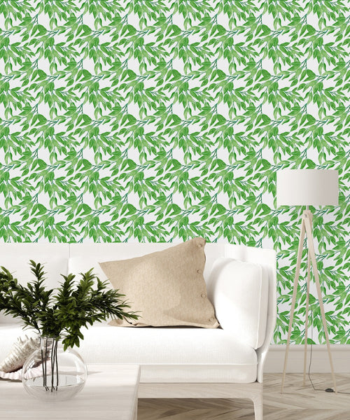 Green Leaves of Tree Wallpaper