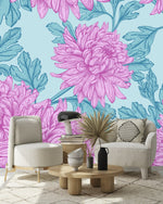 Pink Large Peonies Wallpaper