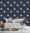 Dark Wallpaper with Hares