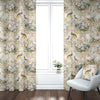 Rod Pocket Curtain Panels Pair in Wayward Natural Bird Toile