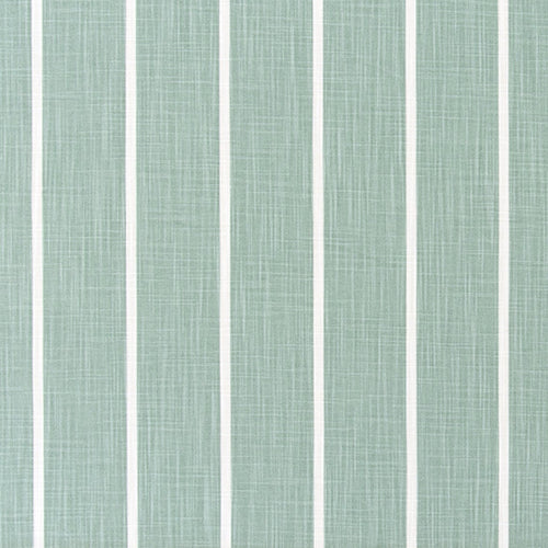 Round Tablecloth in Windridge Waterbury Spa Green Modern Farmhouse Wide Stripe