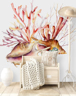 Seashells and Corals Wallpaper