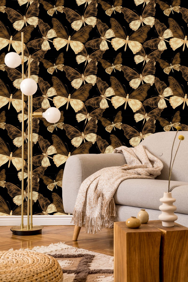 Vintage Butterflies Wallpaper