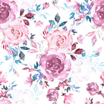 Fashionable Modern Pink Flowers Wallpaper