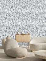 Modish Light Leaves Wallpaper Fashionable