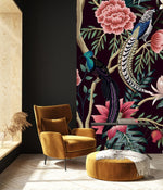 Exotic Birds on Dark Wallpaper