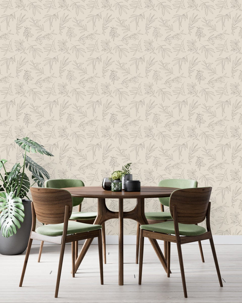 Modish Olive Tree Wallpaper Tasteful