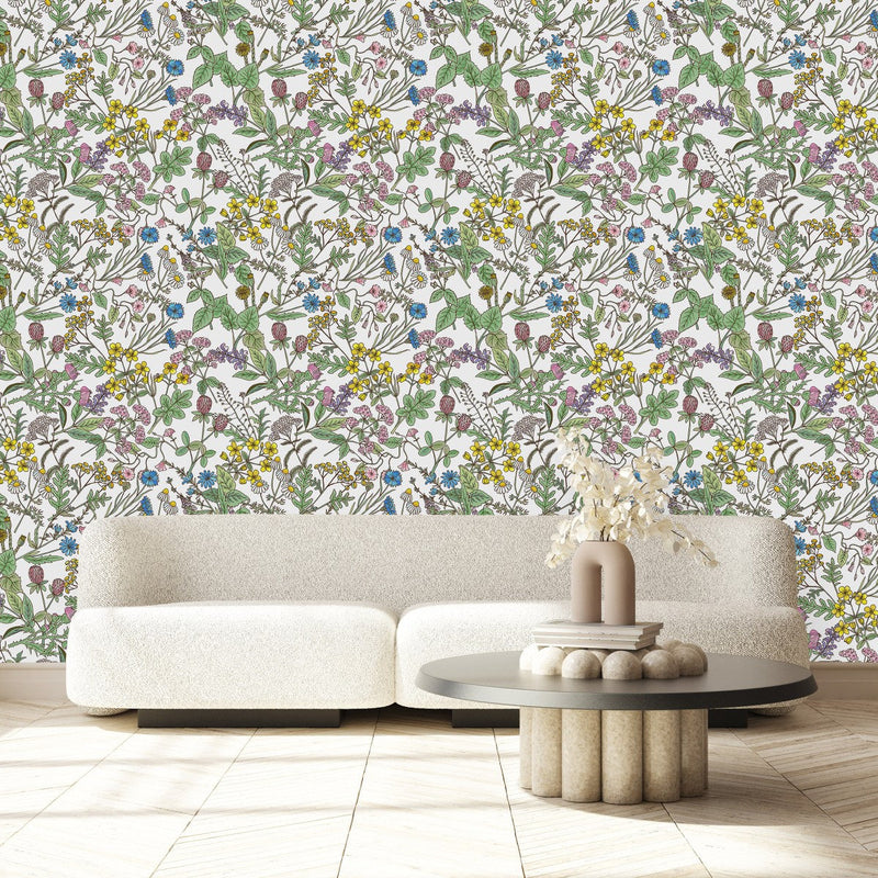 Modish Wildflowers Wallpaper Vogue
