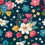 Contemporary Dark Floral Wallpaper Fashionable Select