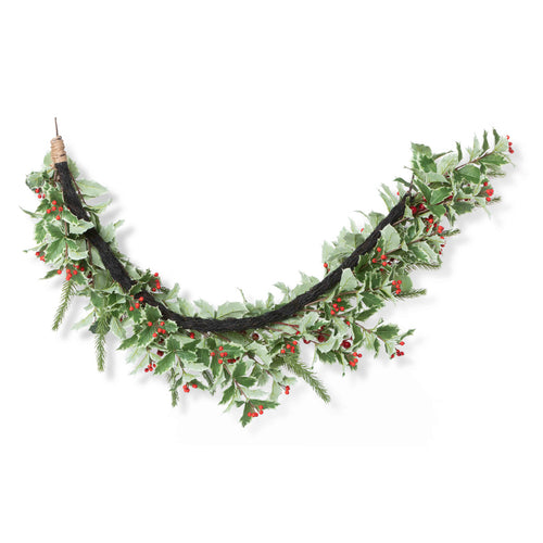 Lovecup Christmas Cheer Holly and Pine Garland L278