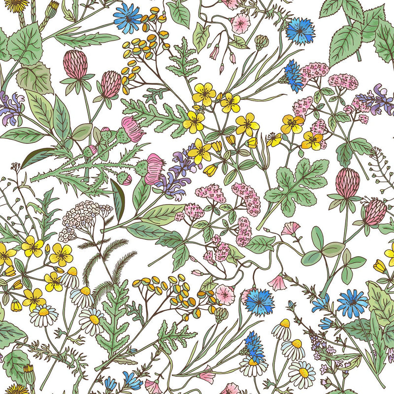 Modish Wildflowers Wallpaper Vogue