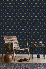 Dark Floral Pattern Wallpaper