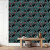 Black Wallpaper with Palms