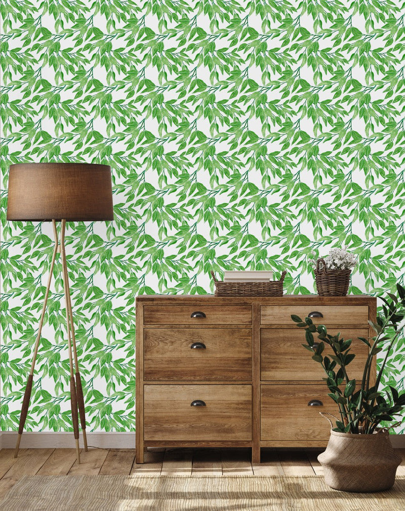 Green Leaves of Tree Wallpaper