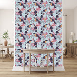Blue Wallpaper with Toucans