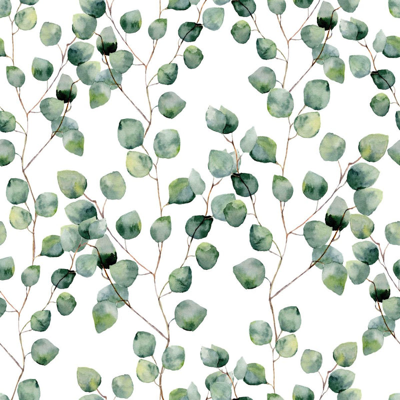 Contemporary Poplar Leaves Wallpaper Vogue