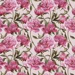 Pink Wallpaper with Pink Peonies