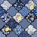 Blue Vintage Ornament Wallpaper