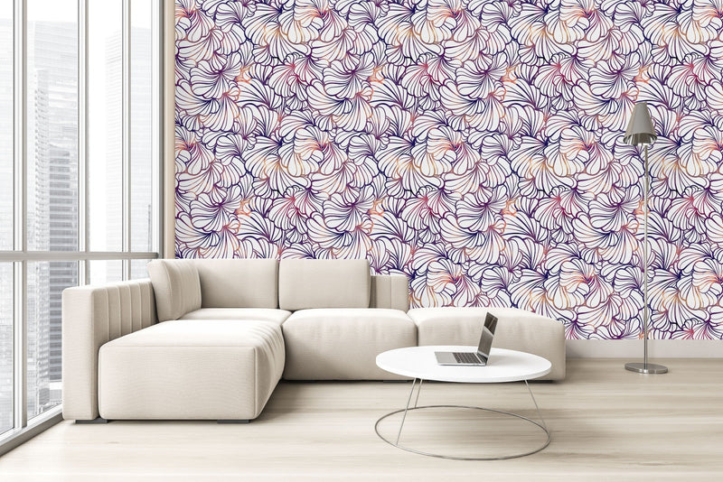 Blue Contour Wallpaper