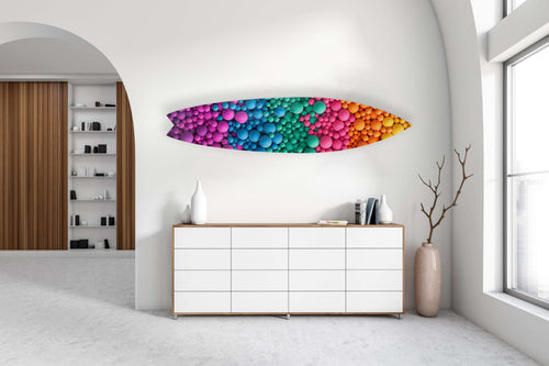 Bubble Balls Acrylic Surfboard Wall Art