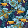 Toucan on Dark Blue Wallpaper