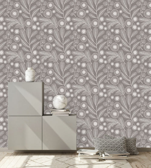 Stylish Abstract Leaves Wallpaper Smart