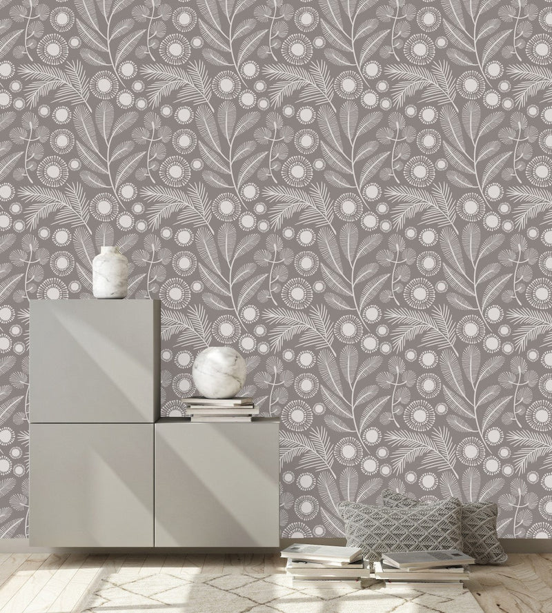 Stylish Abstract Leaves Wallpaper Smart