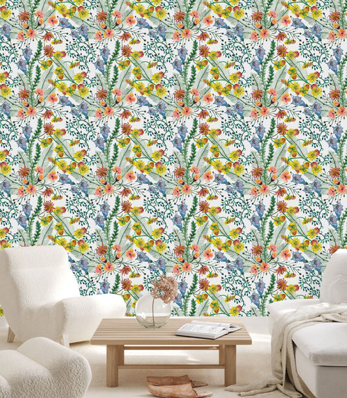 Voguish Wildflowers Wallpaper Fashionable