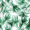 Contemporary Green Protea Wallpaper Smart