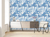 Blue China Pattern Wallpaper