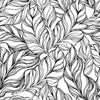 Black Outlines of Palm Leaves Wallpaper