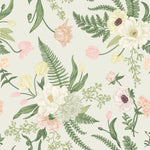 Modish Pastel Colors Floral Wallpaper