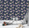 Dark Blue Wallpaper with Llama