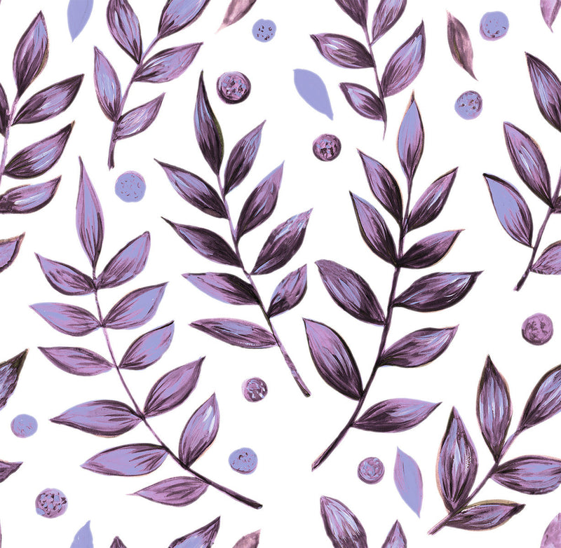 Lilac Leaves Wallpaper