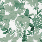 Tailored Bedskirt in Zinnia Spruce Green Floral