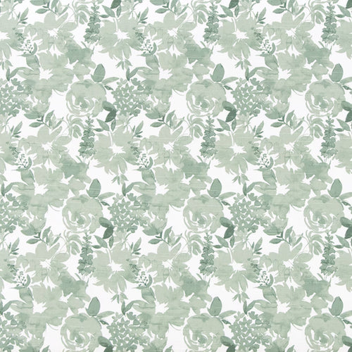 Tailored Bedskirt in Zinnia Spruce Green Floral