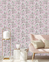 Pink Wallpaper with Alstroemeria