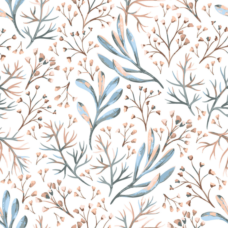 Stylish Winter Leaves Wallpaper Smart