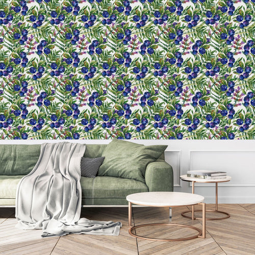 Voguish Blueberry Wallpaper Tasteful