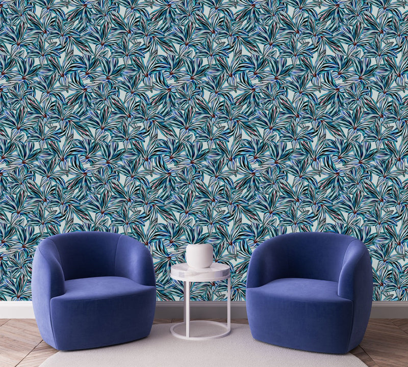 Contemporary Floral Design Wallpaper Smart