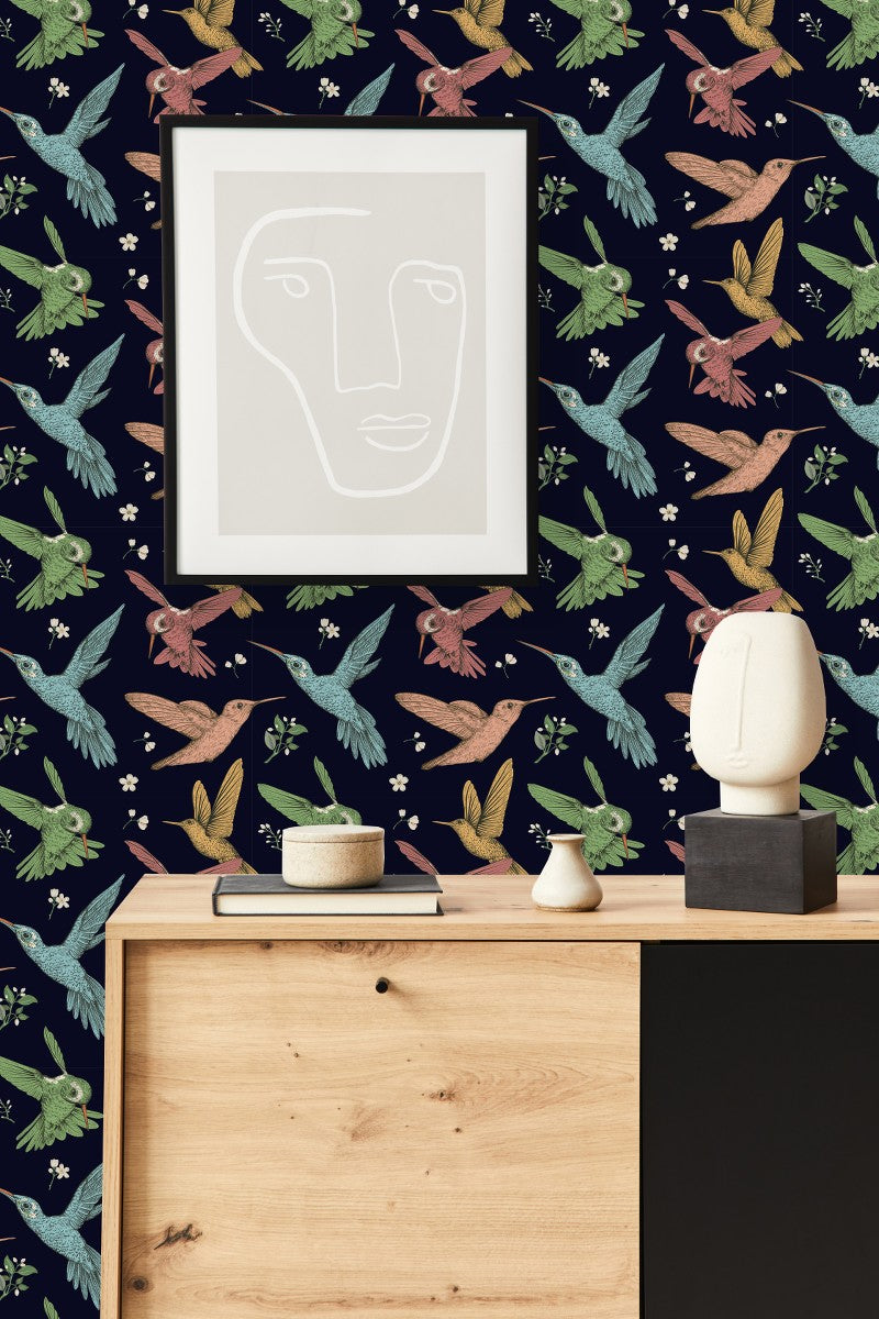 Contemporary Hummingbird Wallpaper Vogue