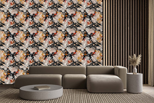 Contemporary Dark Floral Wallpaper Quality
