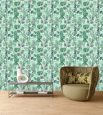 Stylish Green Leaves Wallpaper Chic Quality