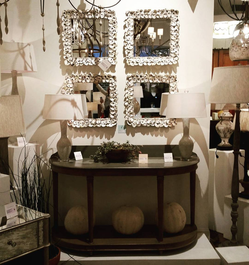 Currey and Company Oyster Shell Mirror 1348