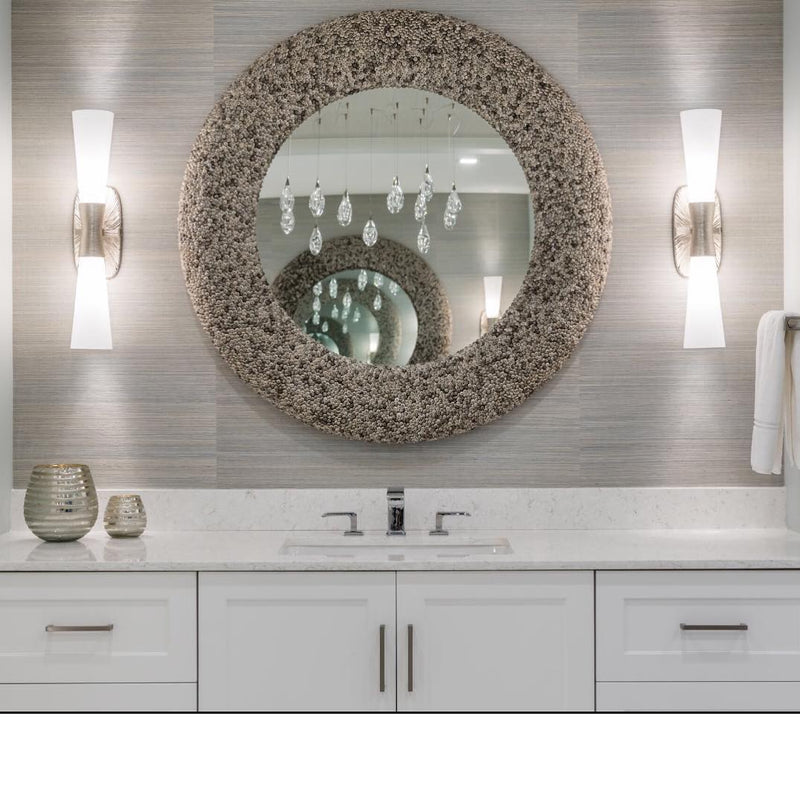 Currey and Company Batad Shell Round Mirror 1000-0018