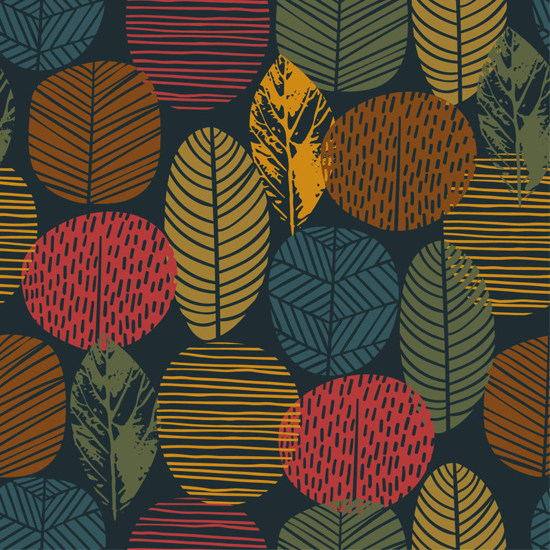 Abstract Autumn Pattern Wallpaper